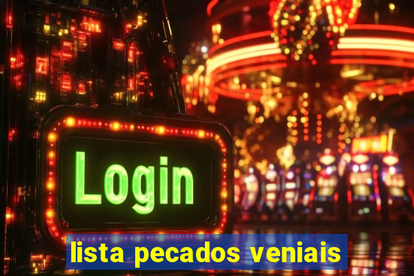 lista pecados veniais